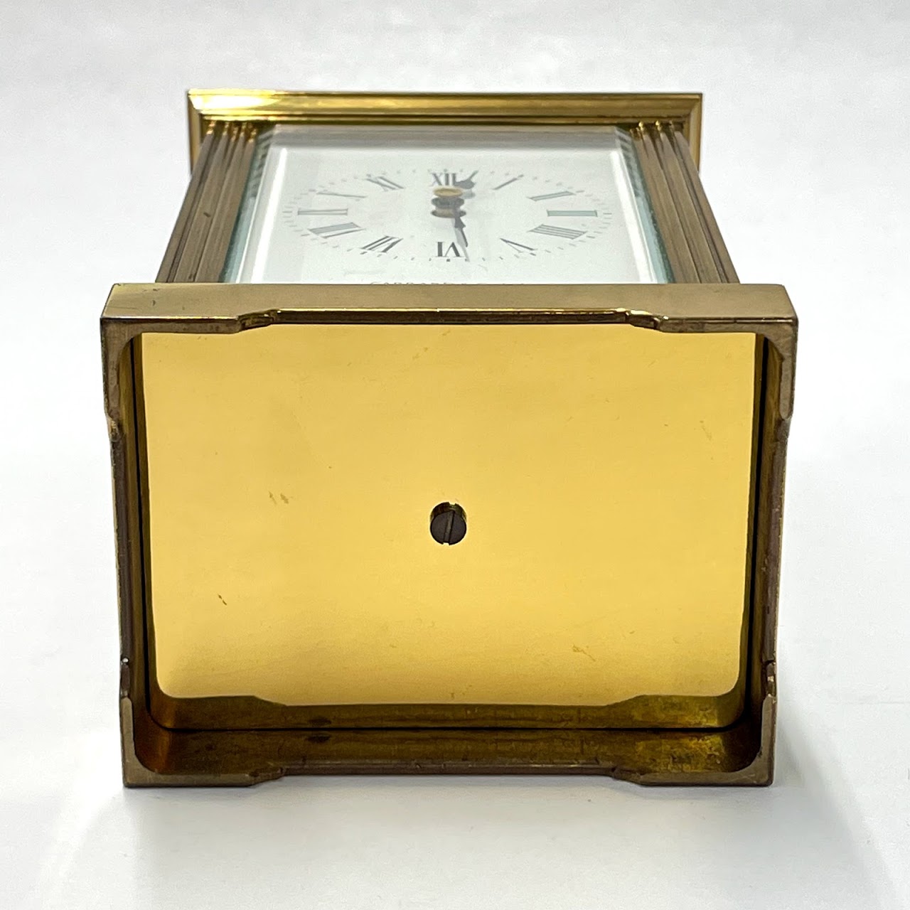 Garrard & Co. Engraved Brass Carriage Clock