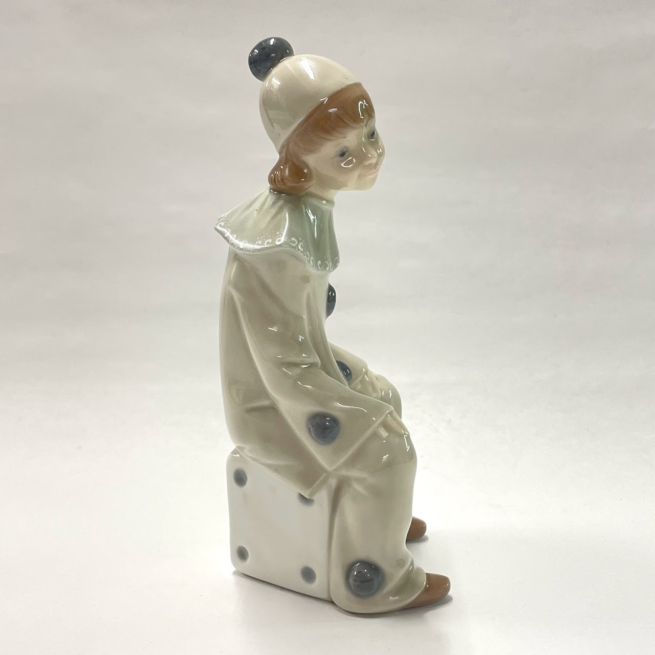 Lladró Sitting Clown on Dice  Figurine