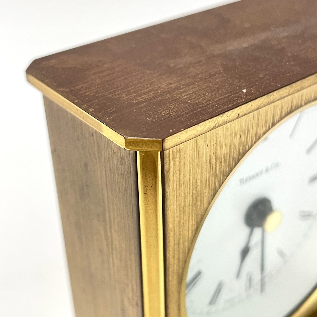 Tiffany & Co. Vintage Brass Desk Clock