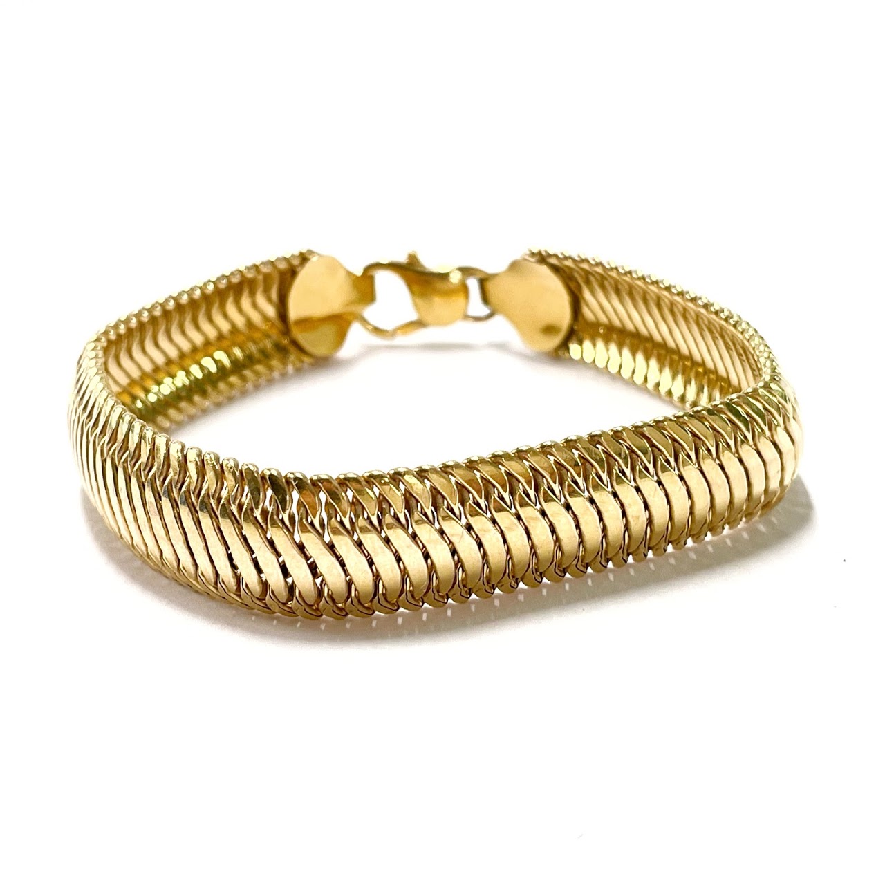 14K Gold Woven Bracelet