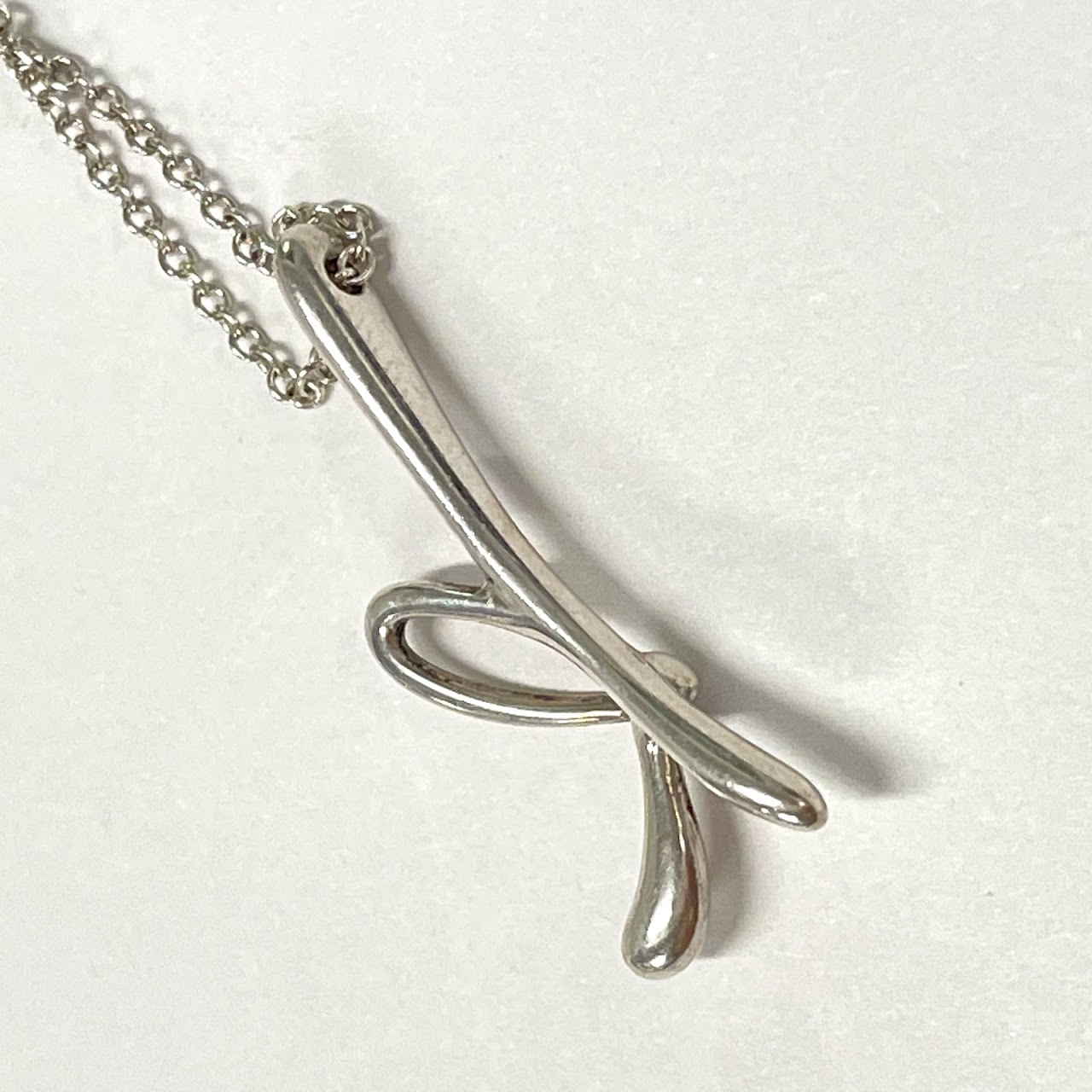 Tiffany & Co. Sterling Silver K Necklace