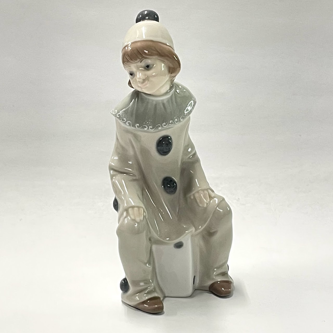 Lladró Sitting Clown on Dice  Figurine