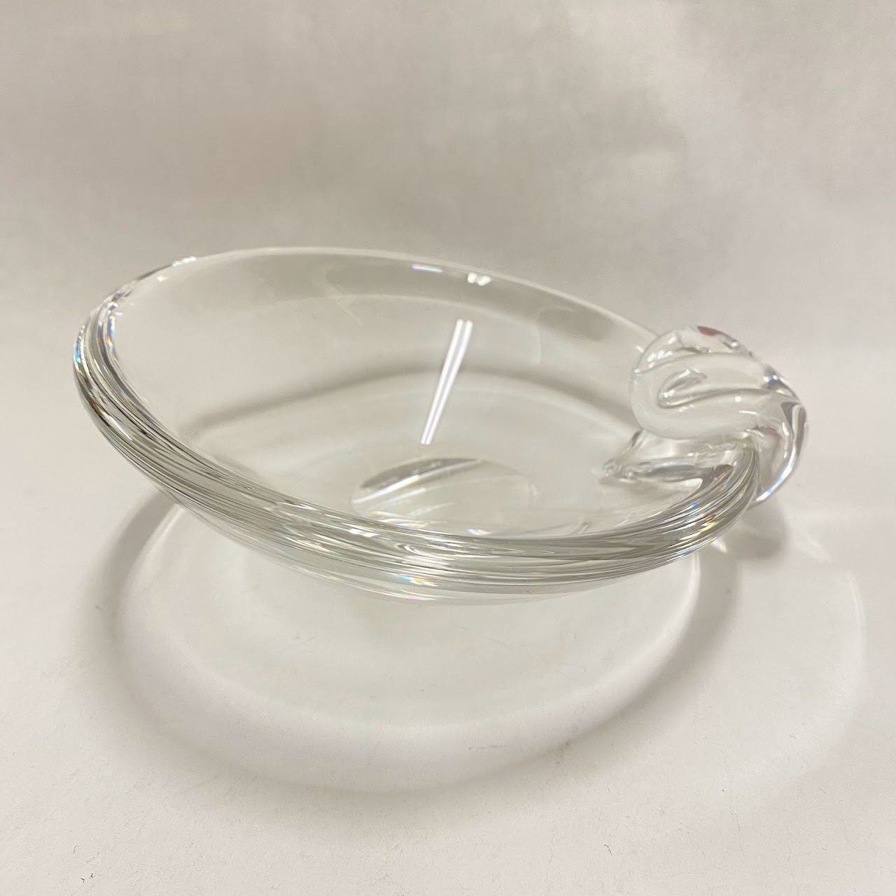 Steuben Glass Vintage Sloping Bowl Ashtray