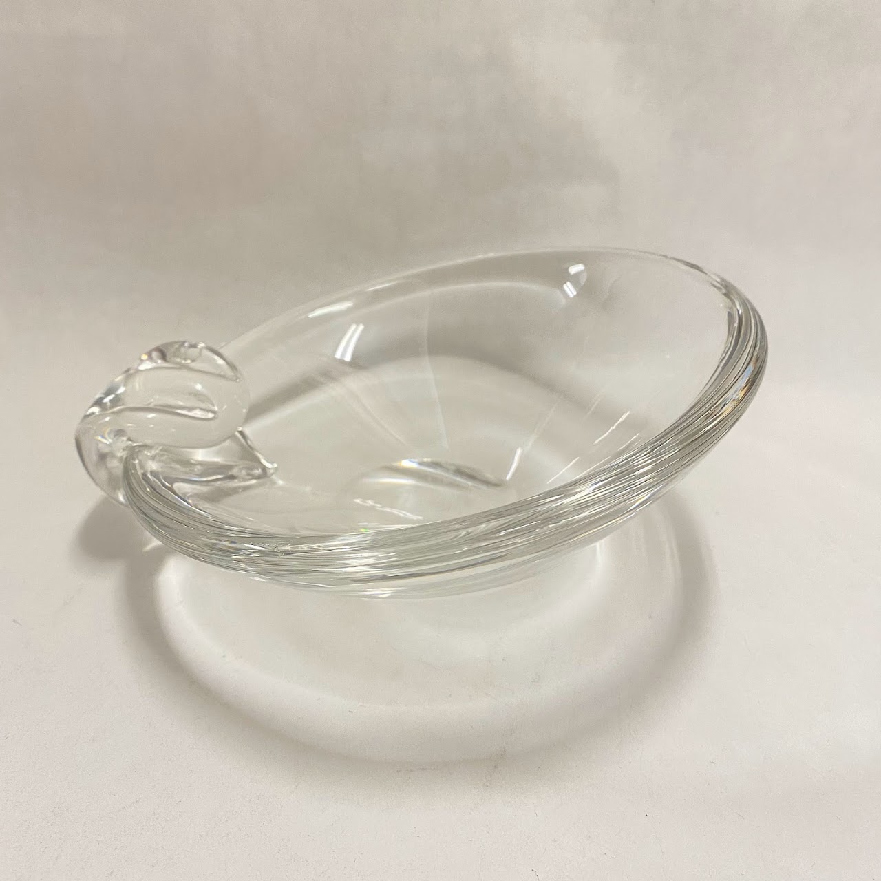 Steuben Glass Vintage Sloping Bowl Ashtray