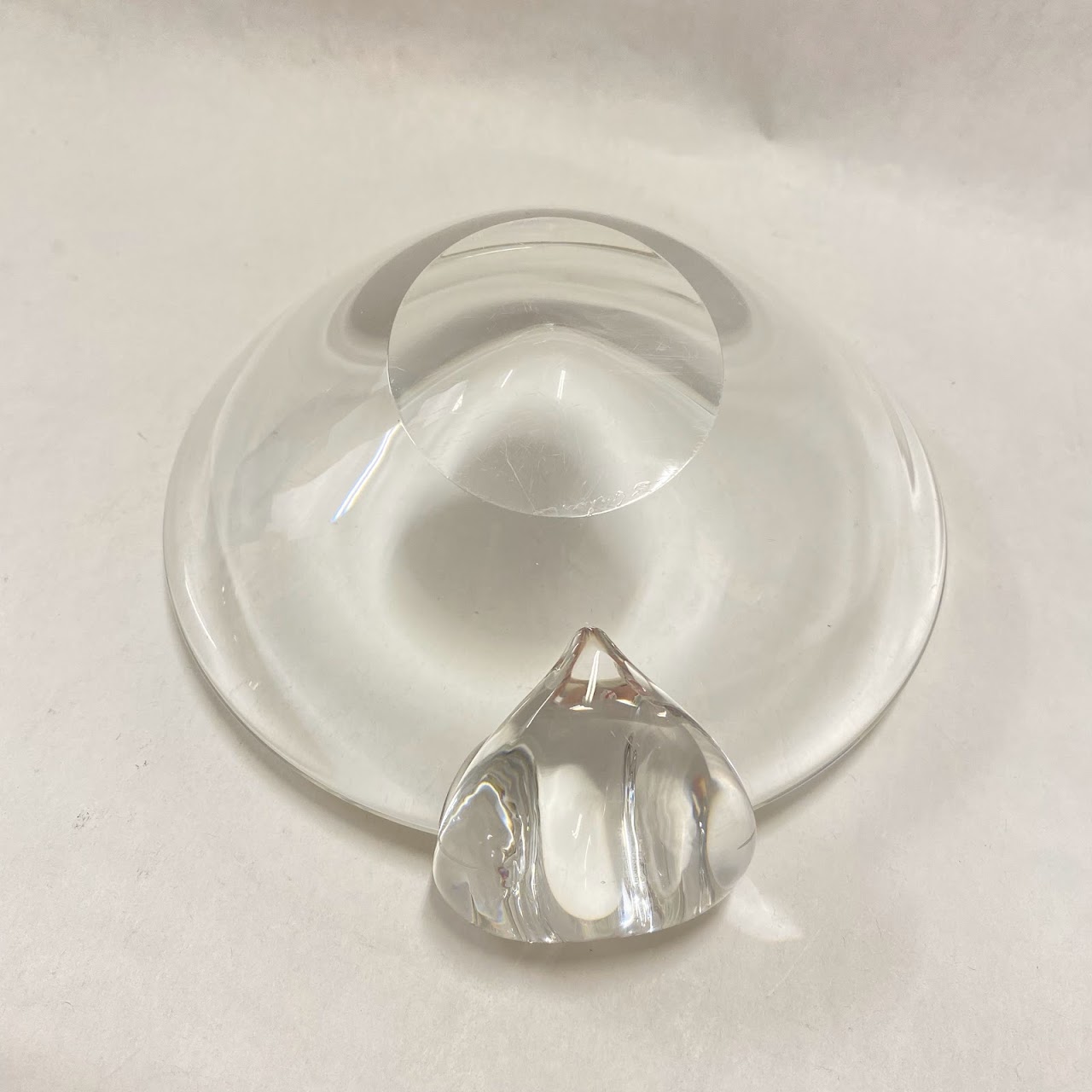 Steuben Glass Vintage Sloping Bowl Ashtray