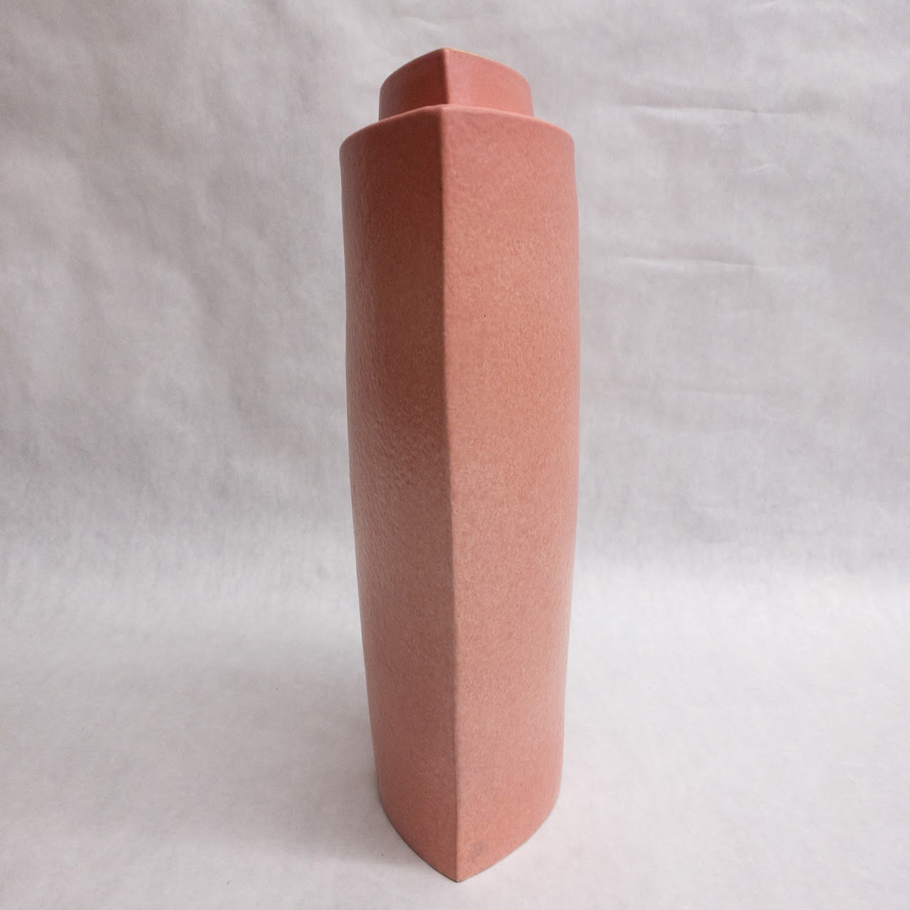 Signed Pink Ceramic Modernist Vase