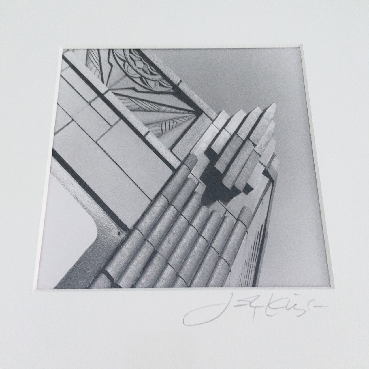 Signed Architectural Detail Photograph Pair