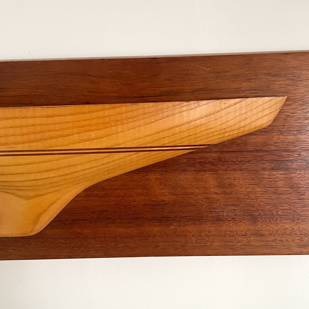 Oak & Walnut Half-Hull Model Plaque