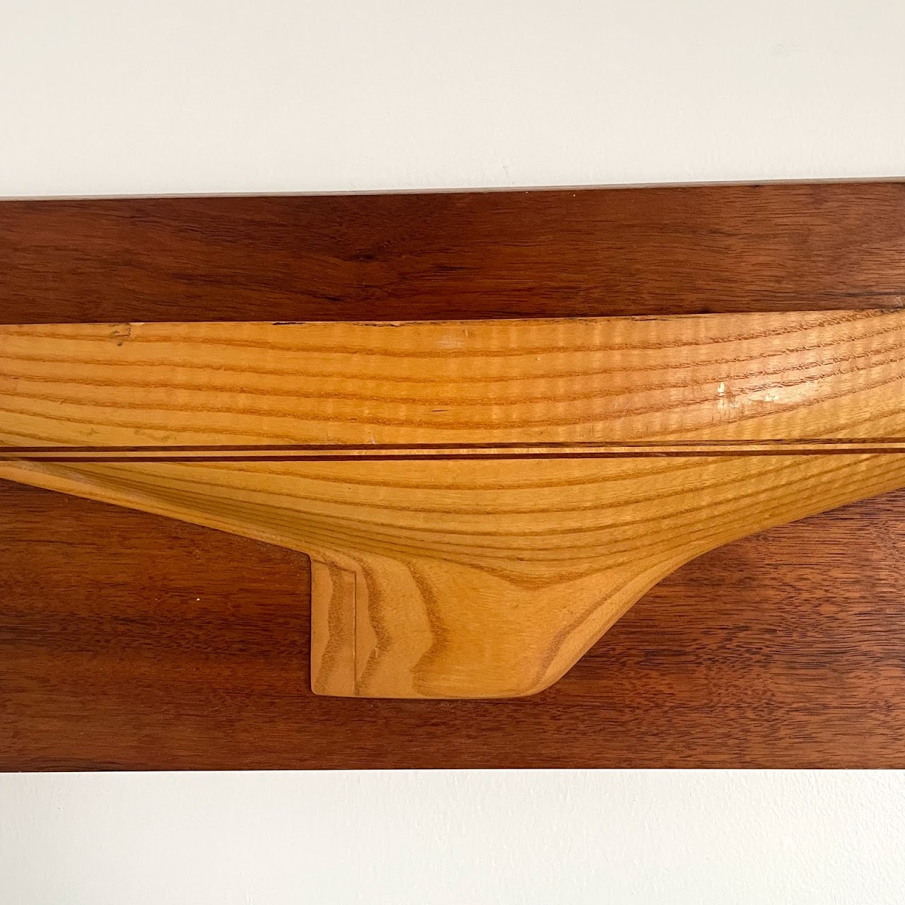 Oak & Walnut Half-Hull Model Plaque