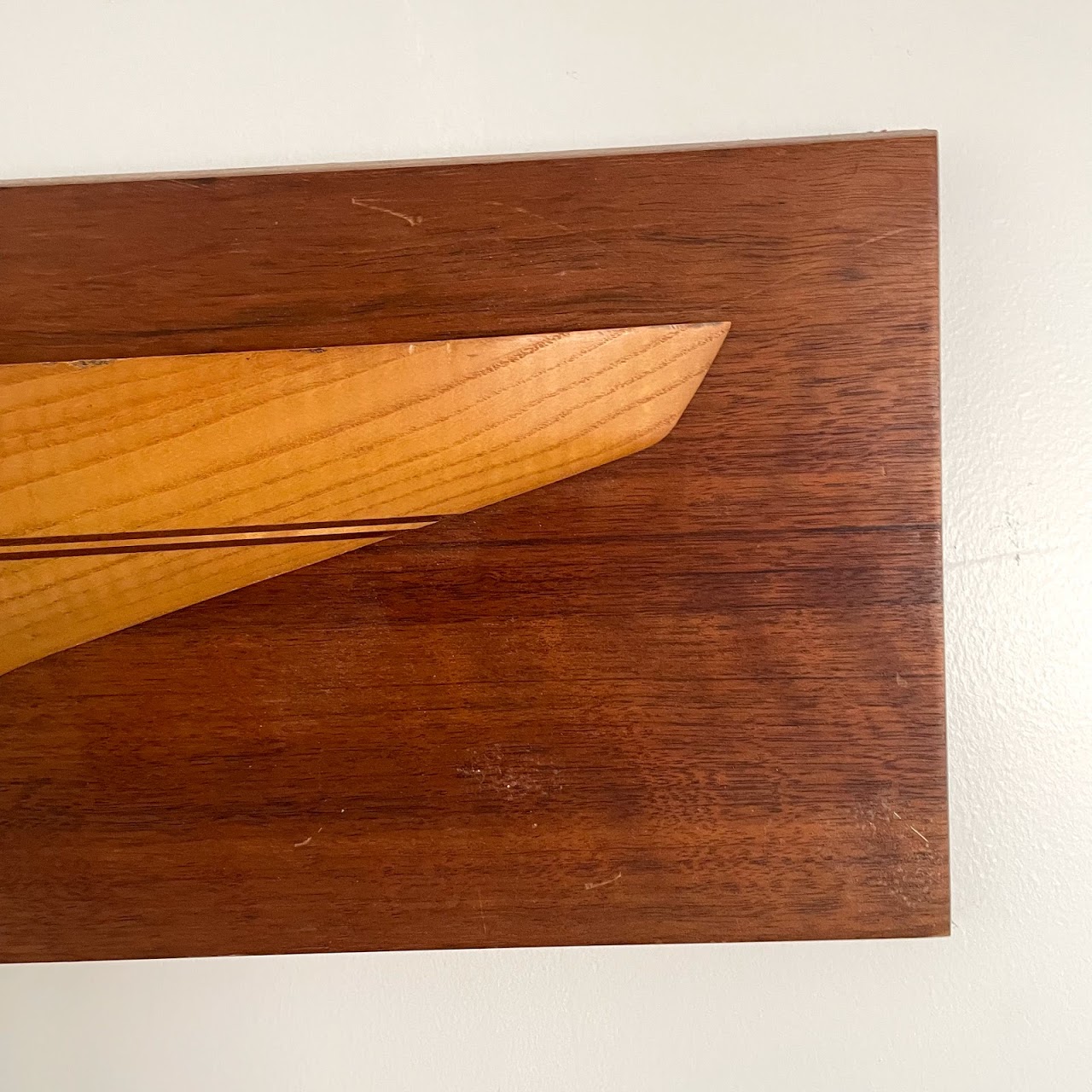 Oak & Walnut Half-Hull Model Plaque