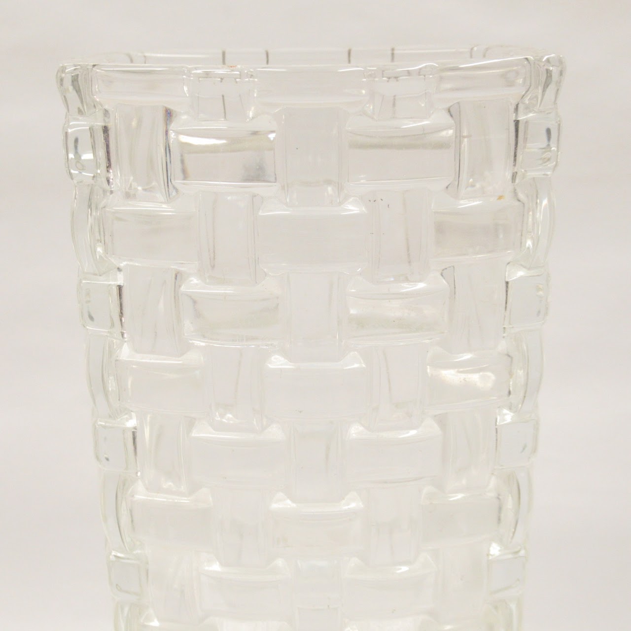 Riedel Crystal Basketweave Vase