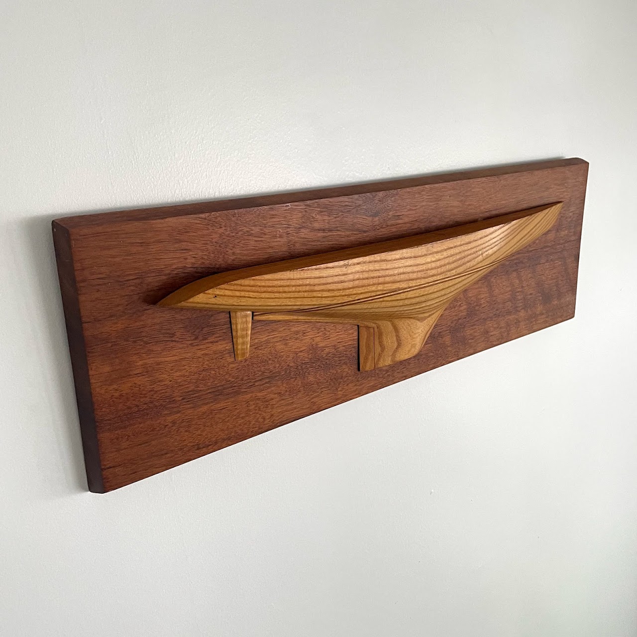 Oak & Walnut Half-Hull Model Plaque