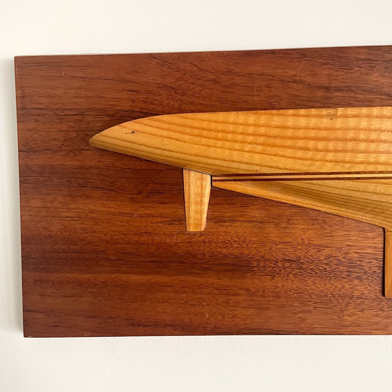 Oak & Walnut Half-Hull Model Plaque