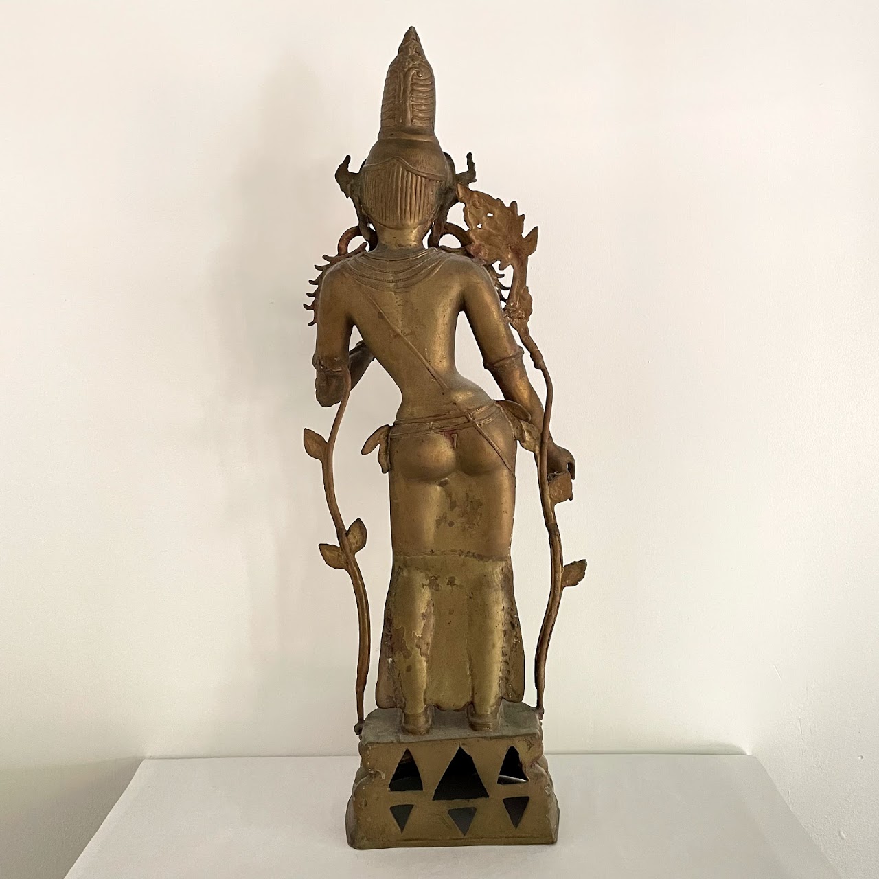 Brass Large Hindu Goddess Statue