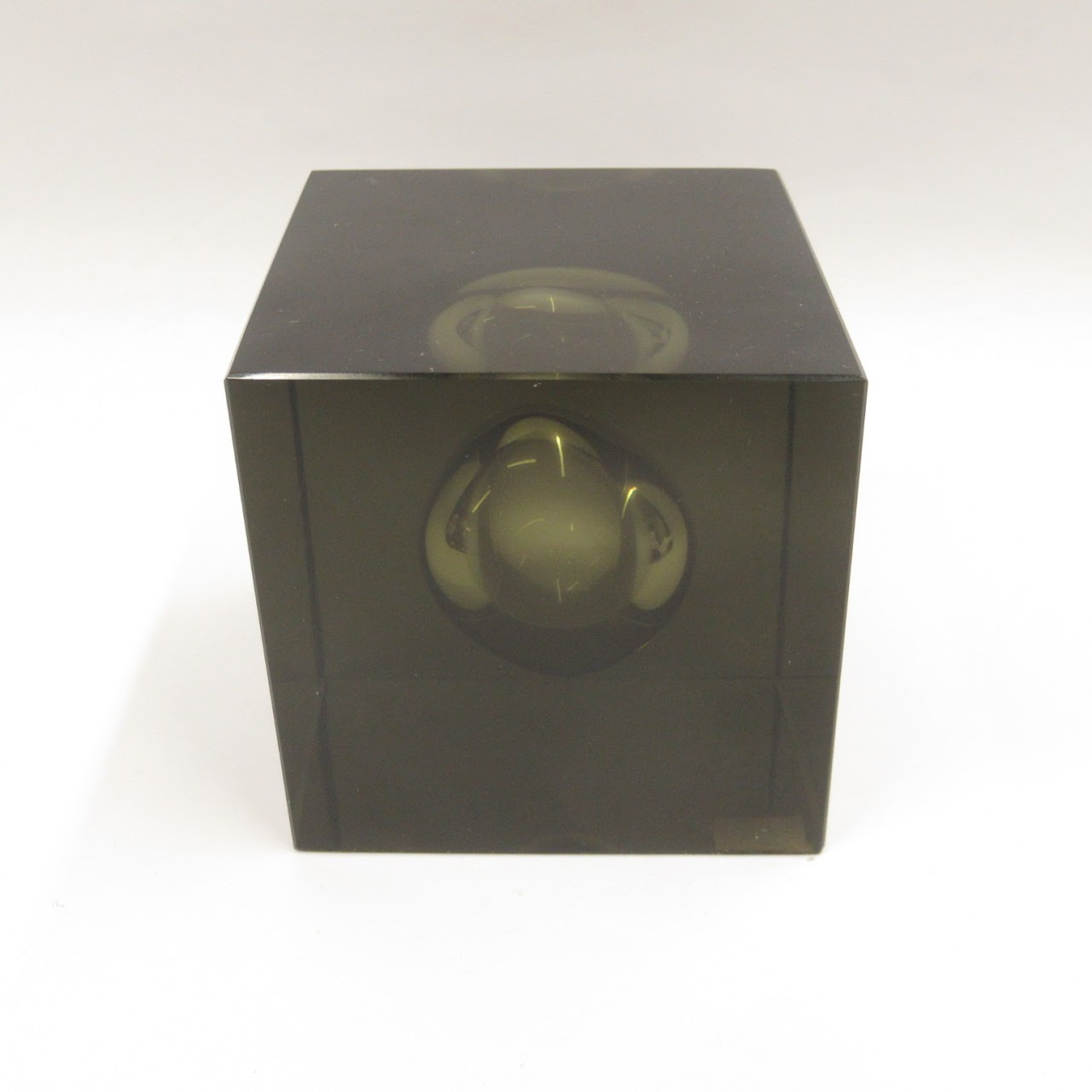 Kagami Crystal Cube Paperweight