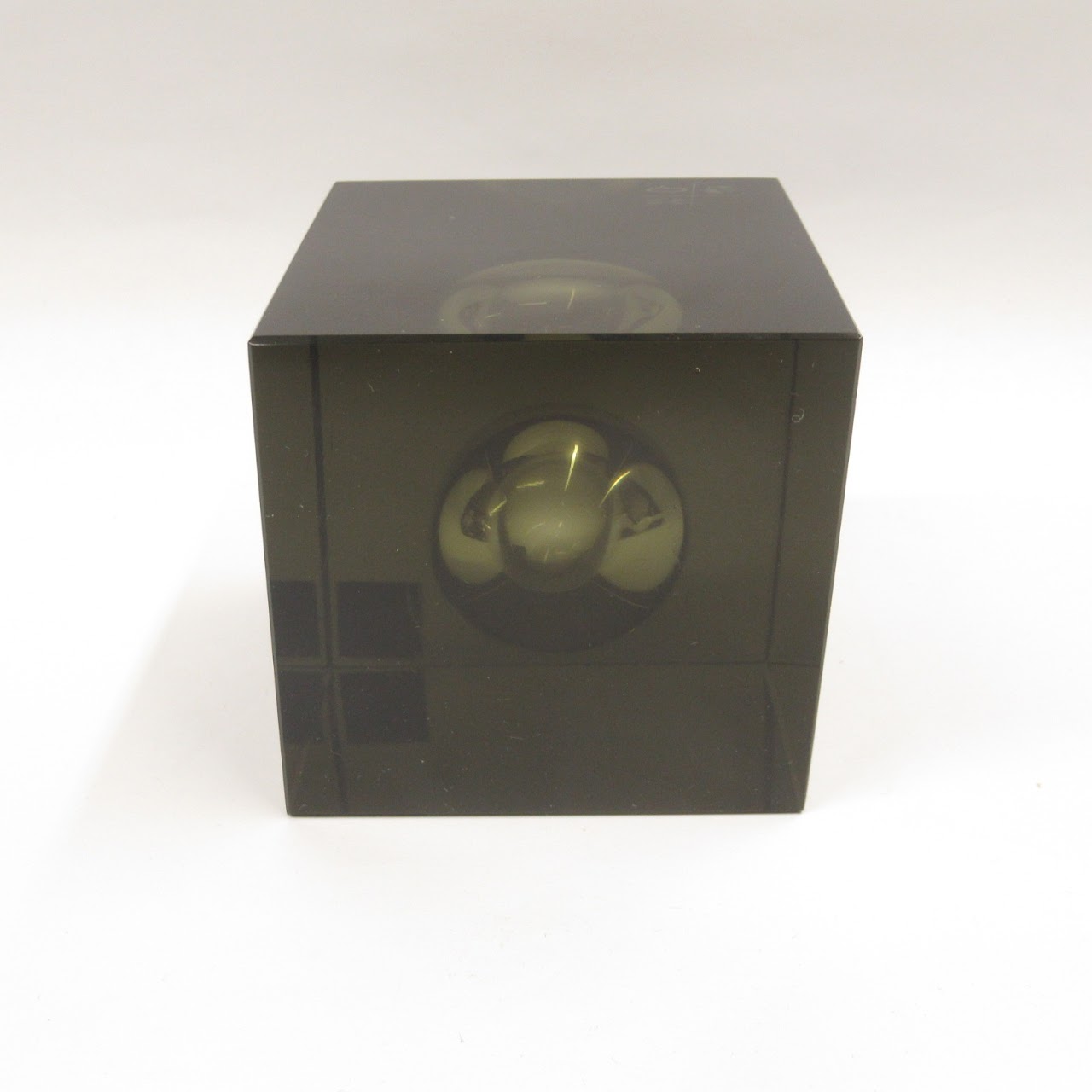 Kagami Crystal Cube Paperweight