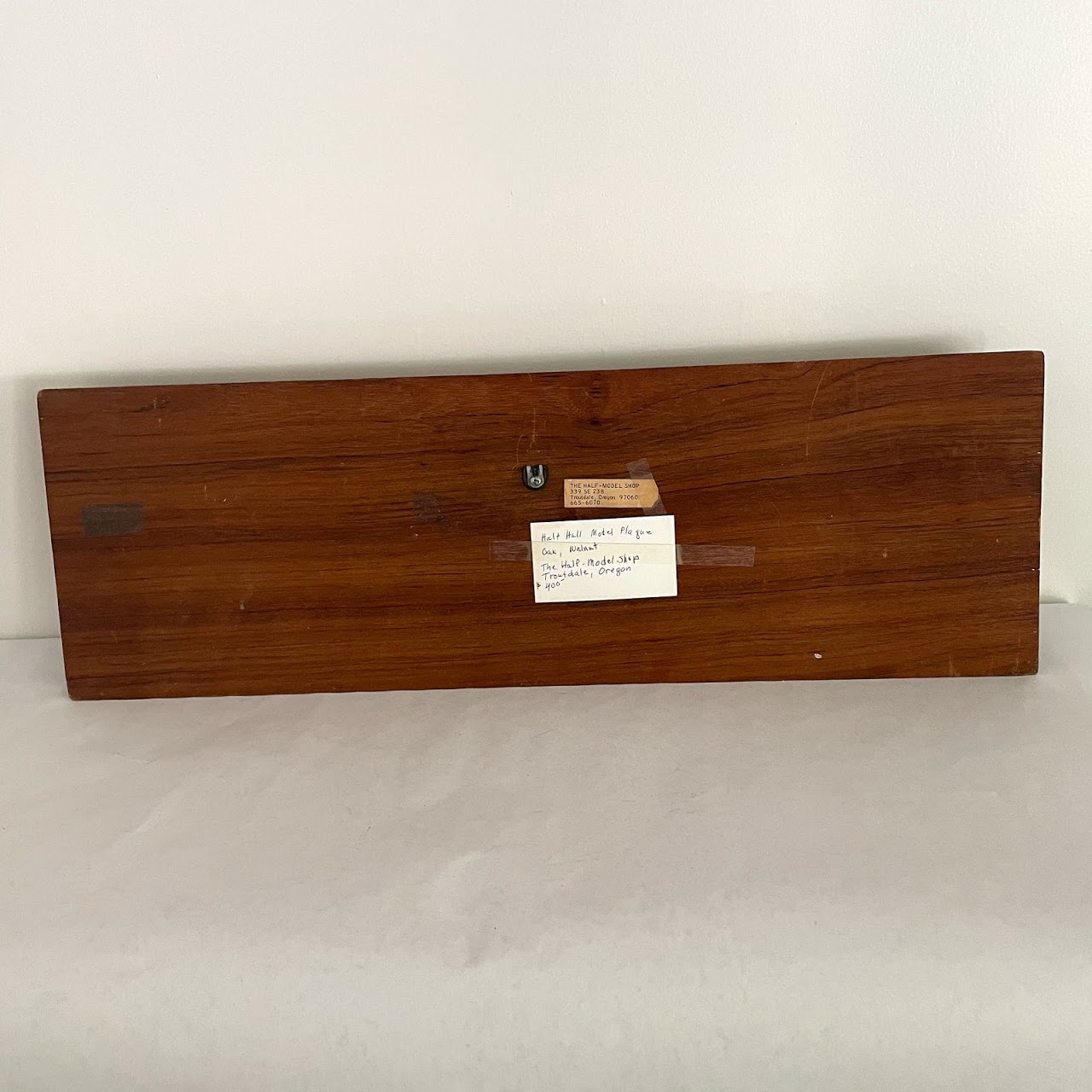 Oak & Walnut Half-Hull Model Plaque