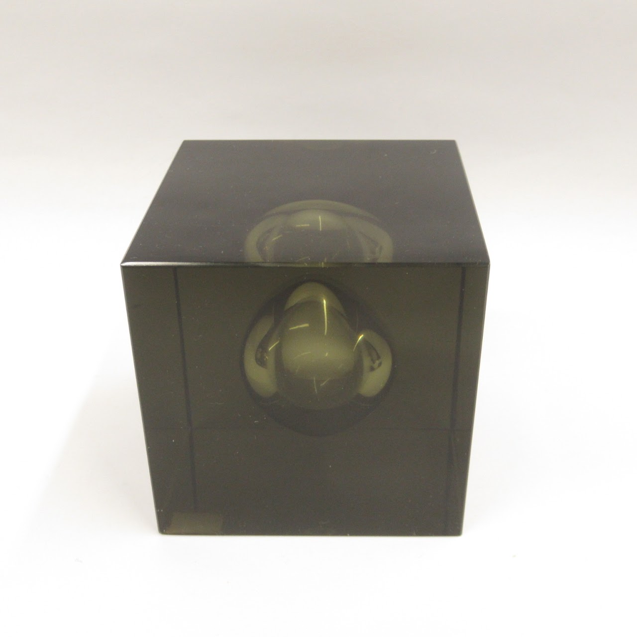 Kagami Crystal Cube Paperweight