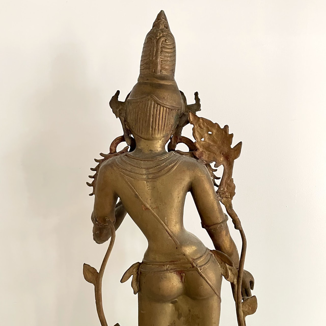 Brass Large Hindu Goddess Statue