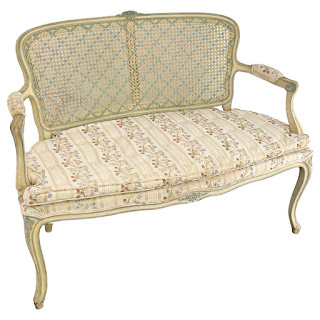 Louis XV Style Caned Settee