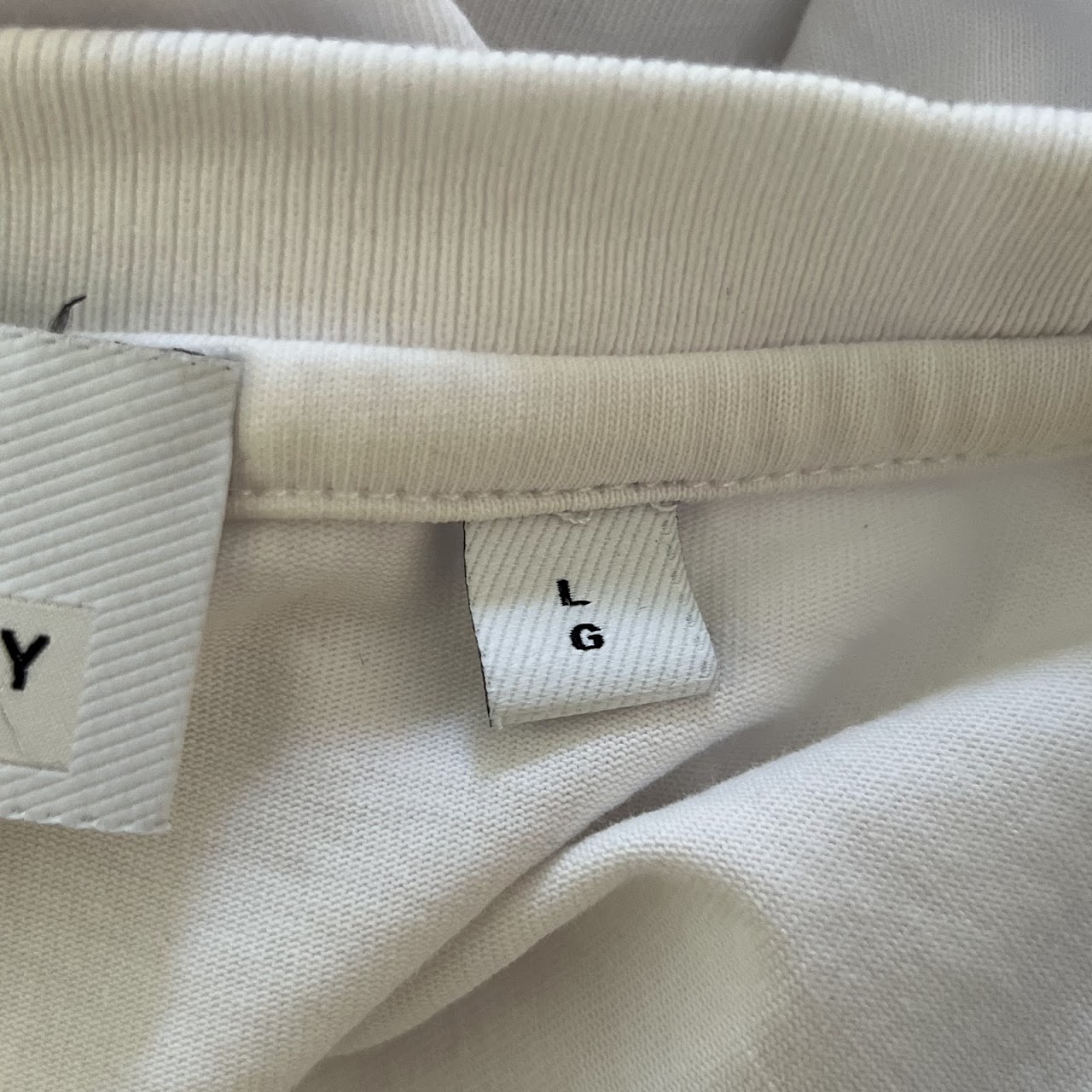 Burberry Check Panel  White T Shirt