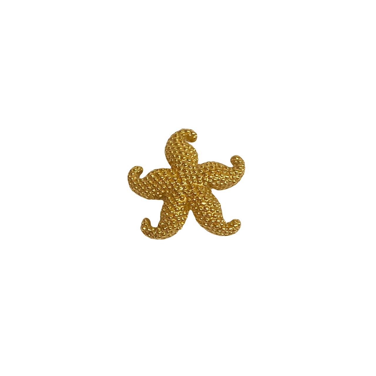 14K Gold Starfish Brooch