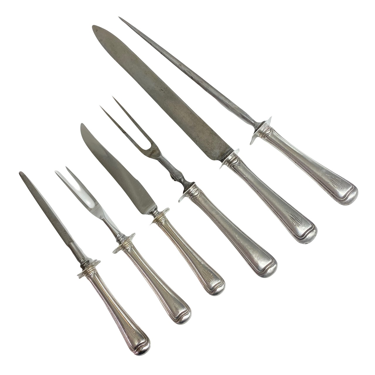 Sterling Silver Six Piece Carving/Serving Set