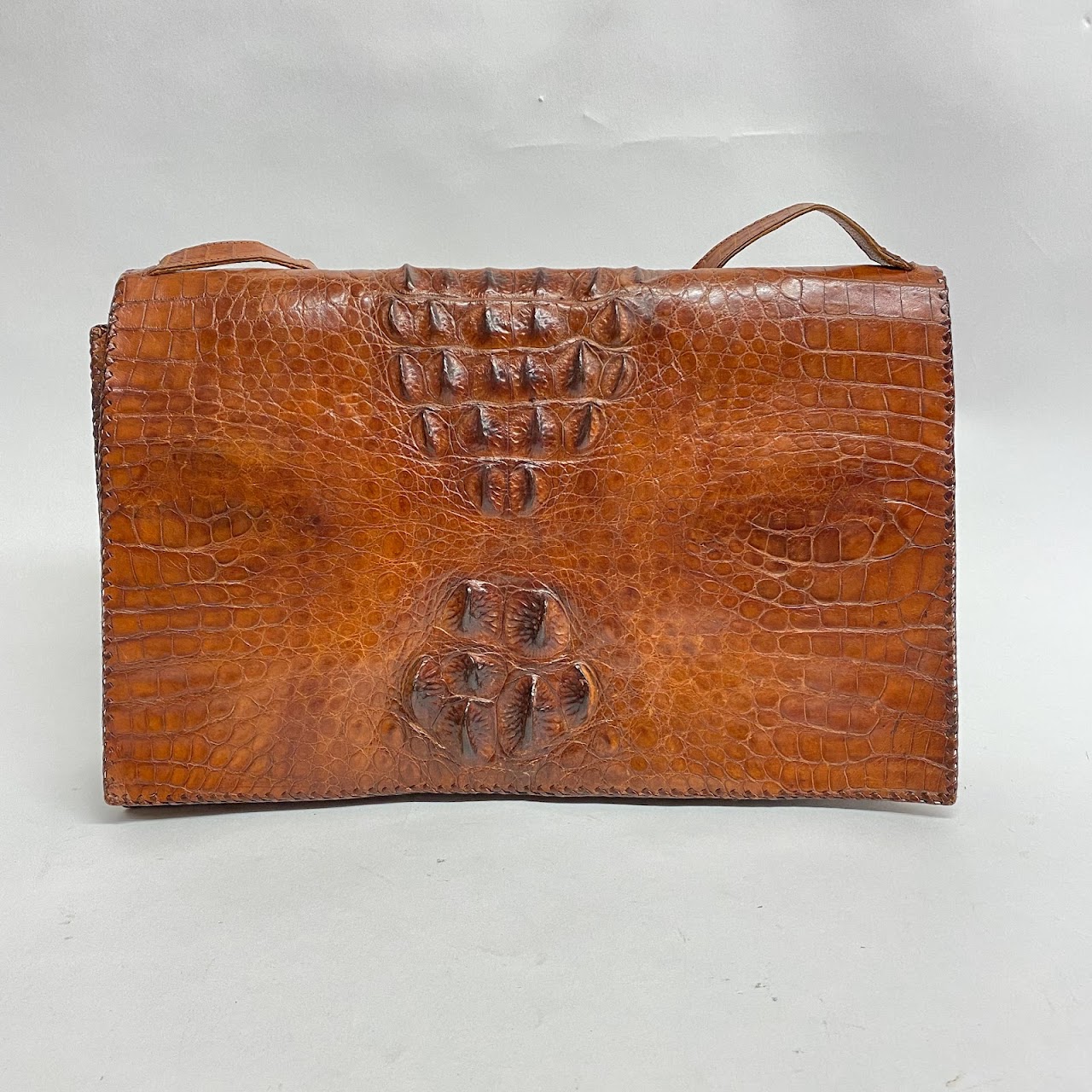 Vintage Alligator Clutch/Shoulder Bag