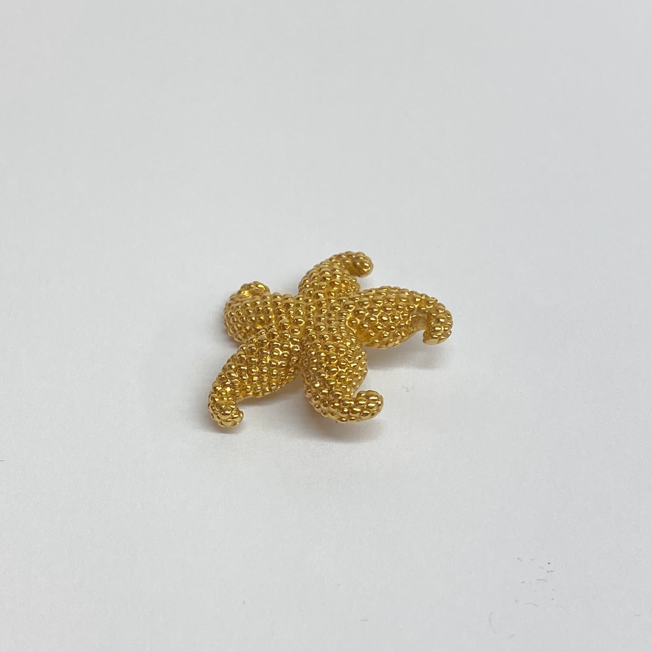 14K Gold Starfish Brooch