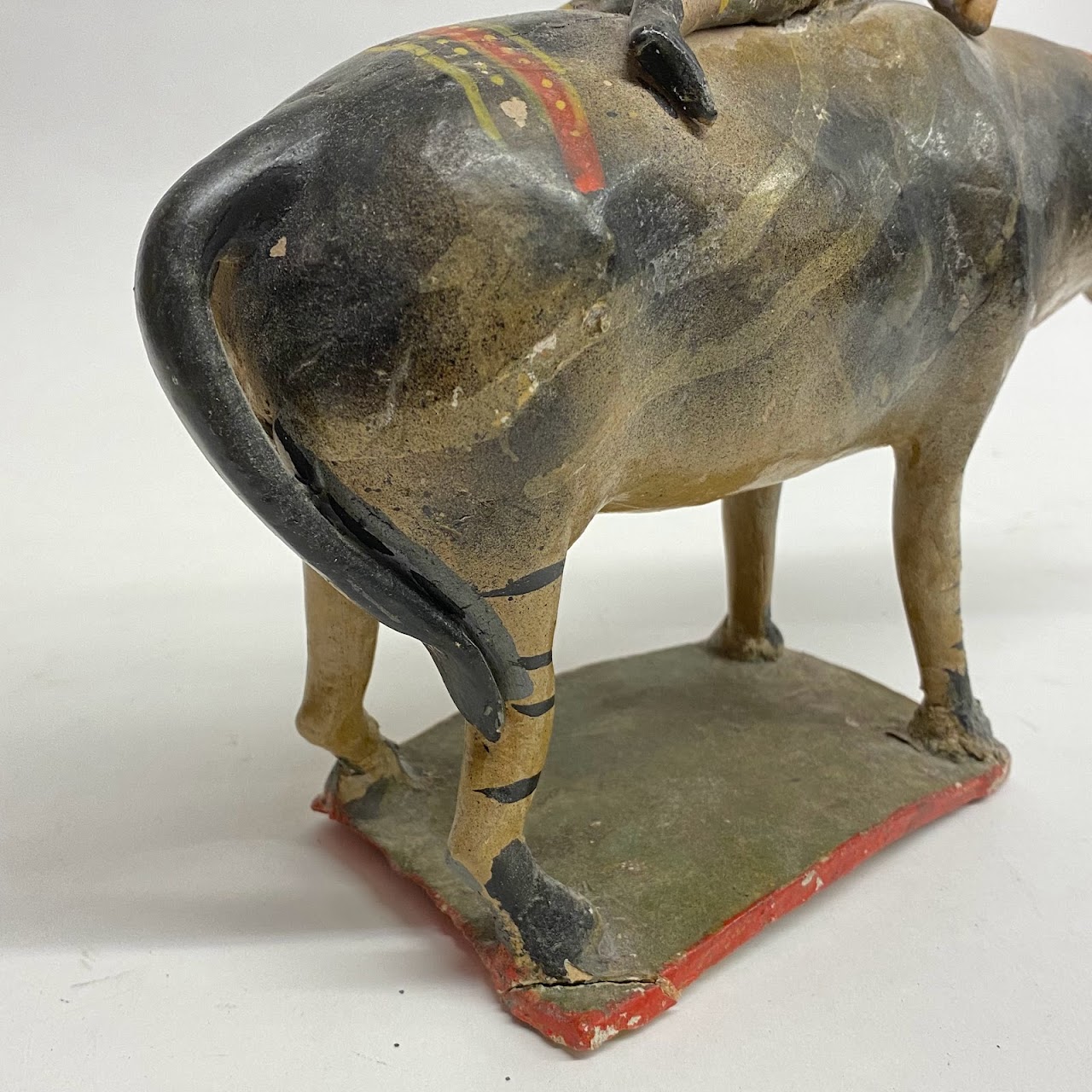 Mexican Folk Art Cowboy Canine Sculpture