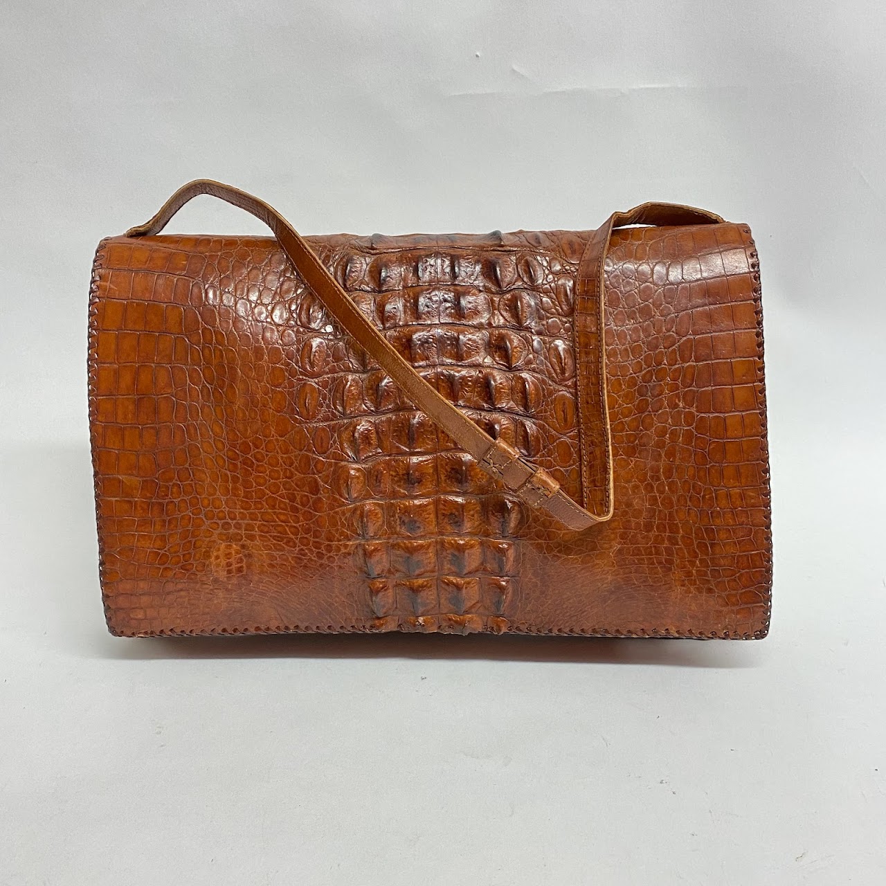 Vintage Alligator Clutch/Shoulder Bag