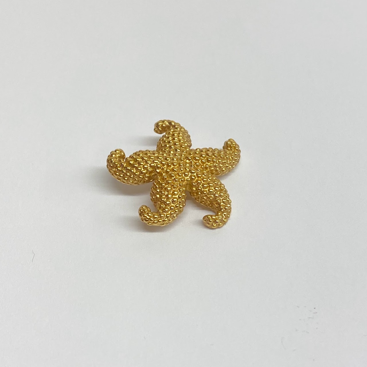 14K Gold Starfish Brooch