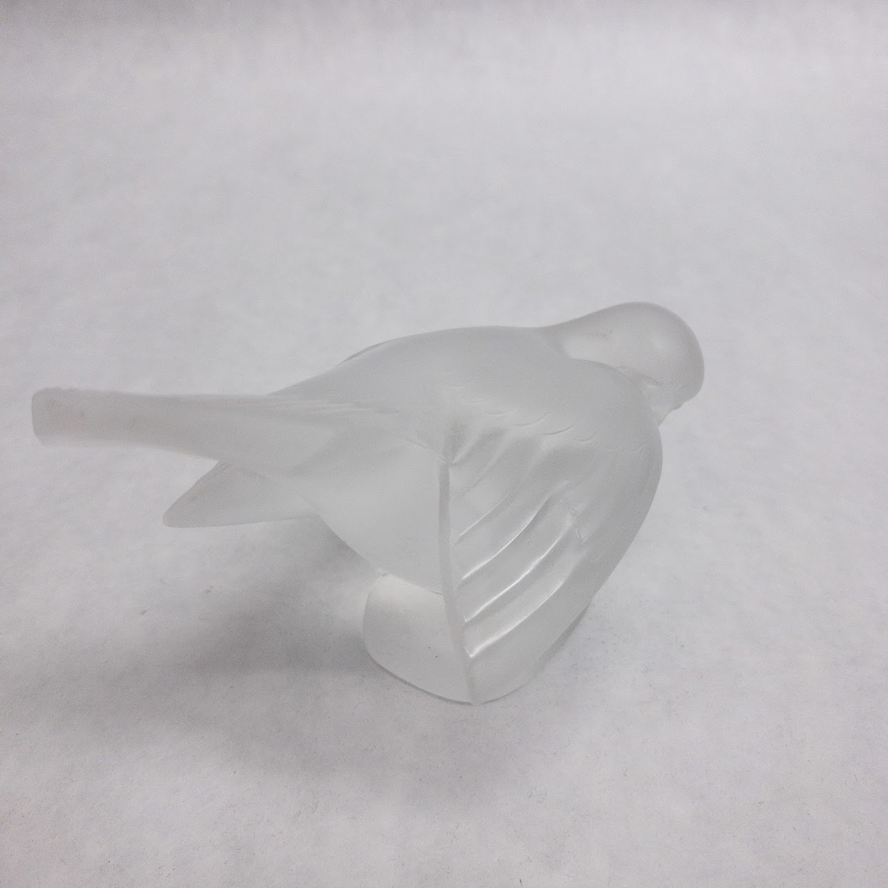 Lalique Crystal Sparrow Figurine