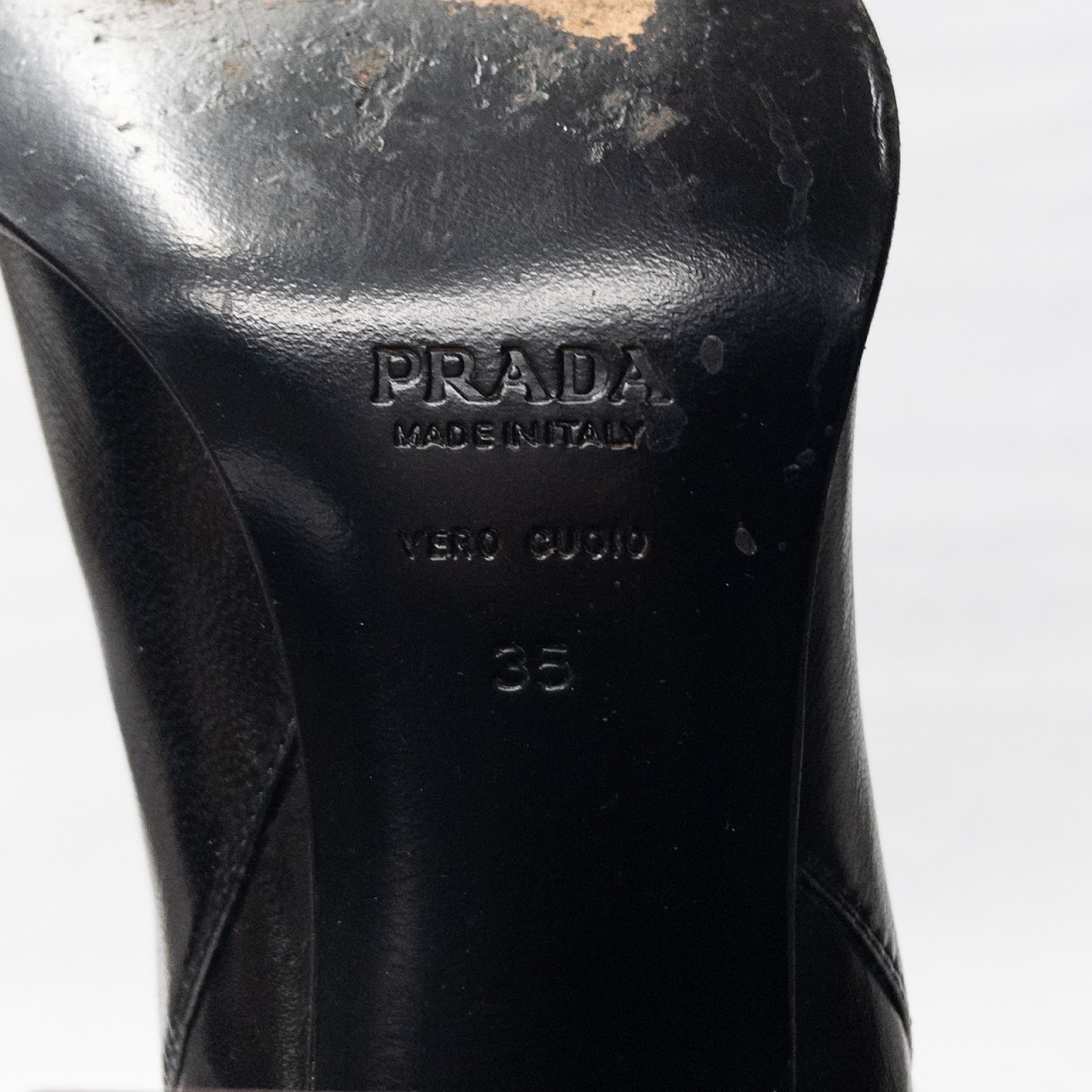 Prada Tall Leather Boots