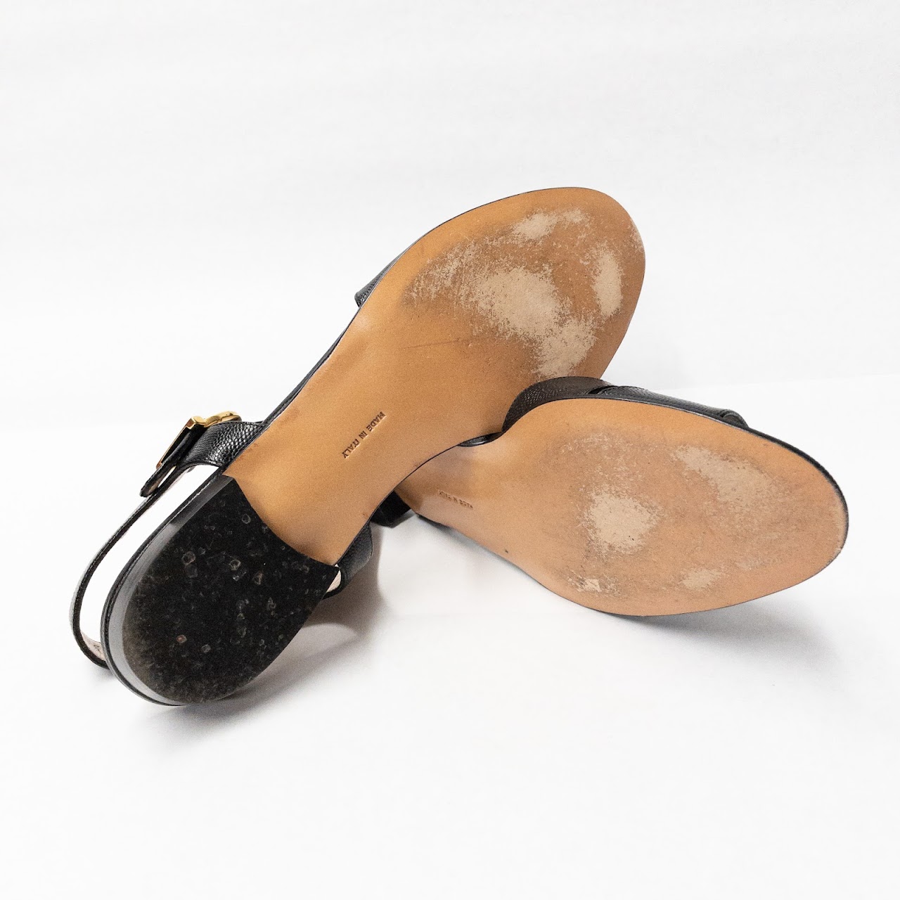 Salvatore Ferragamo Pebble Calf Sandals