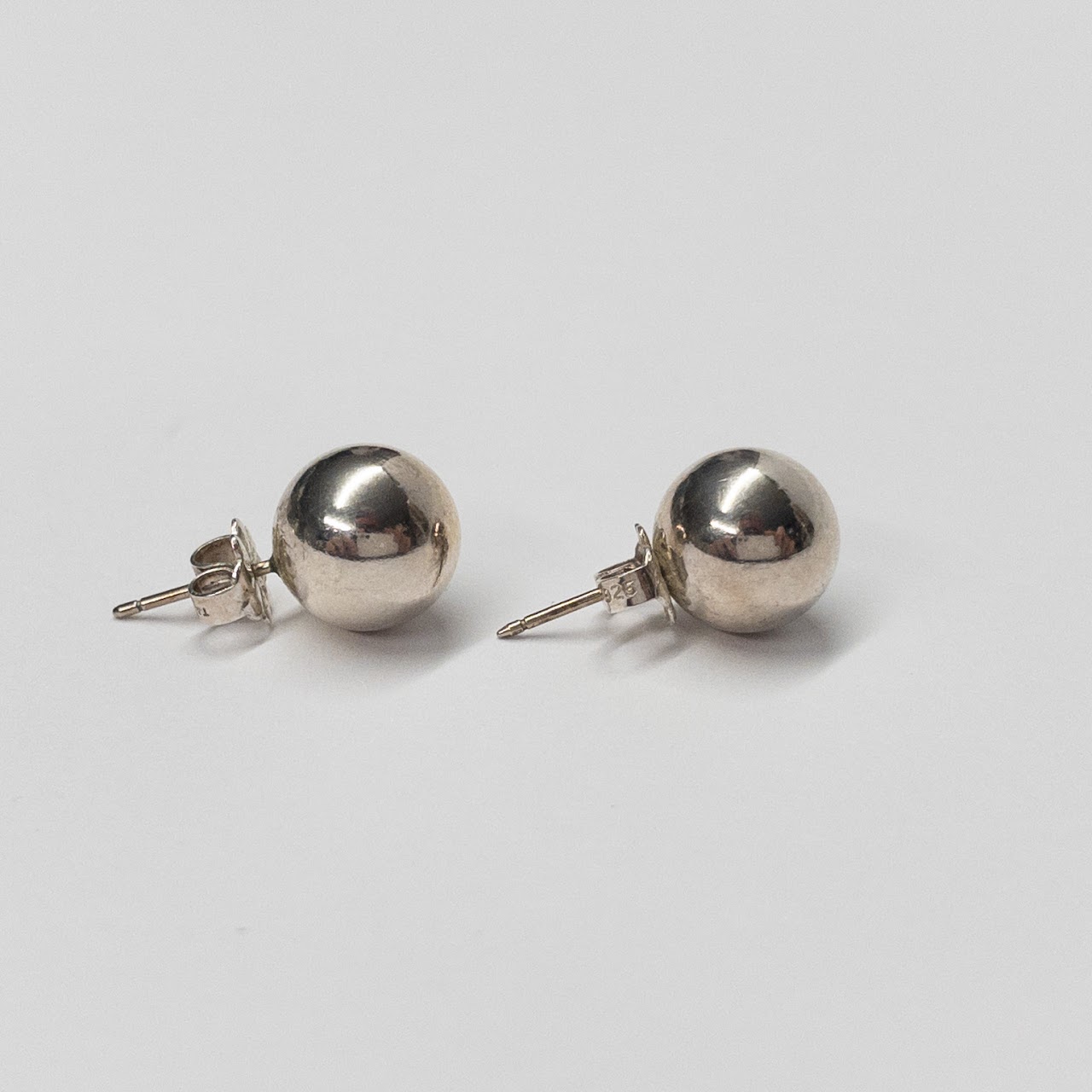 Tiffany & Co. Sterling Silver Ball Stud Earrings