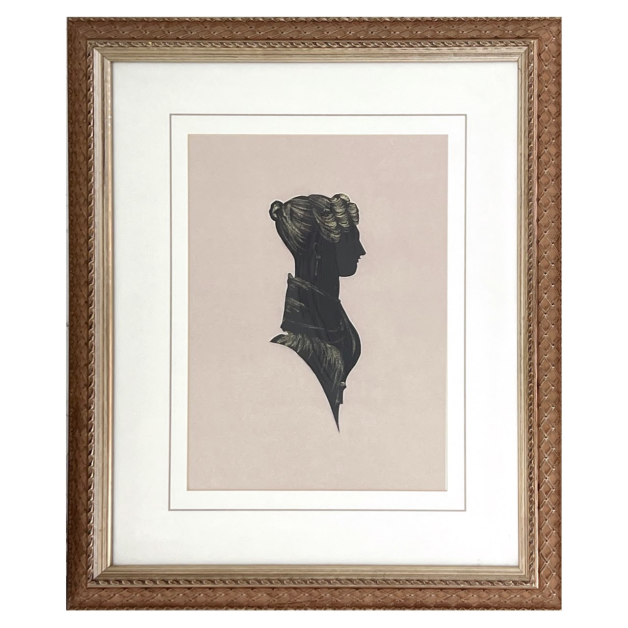 Victorian Portrait Silhouette Print