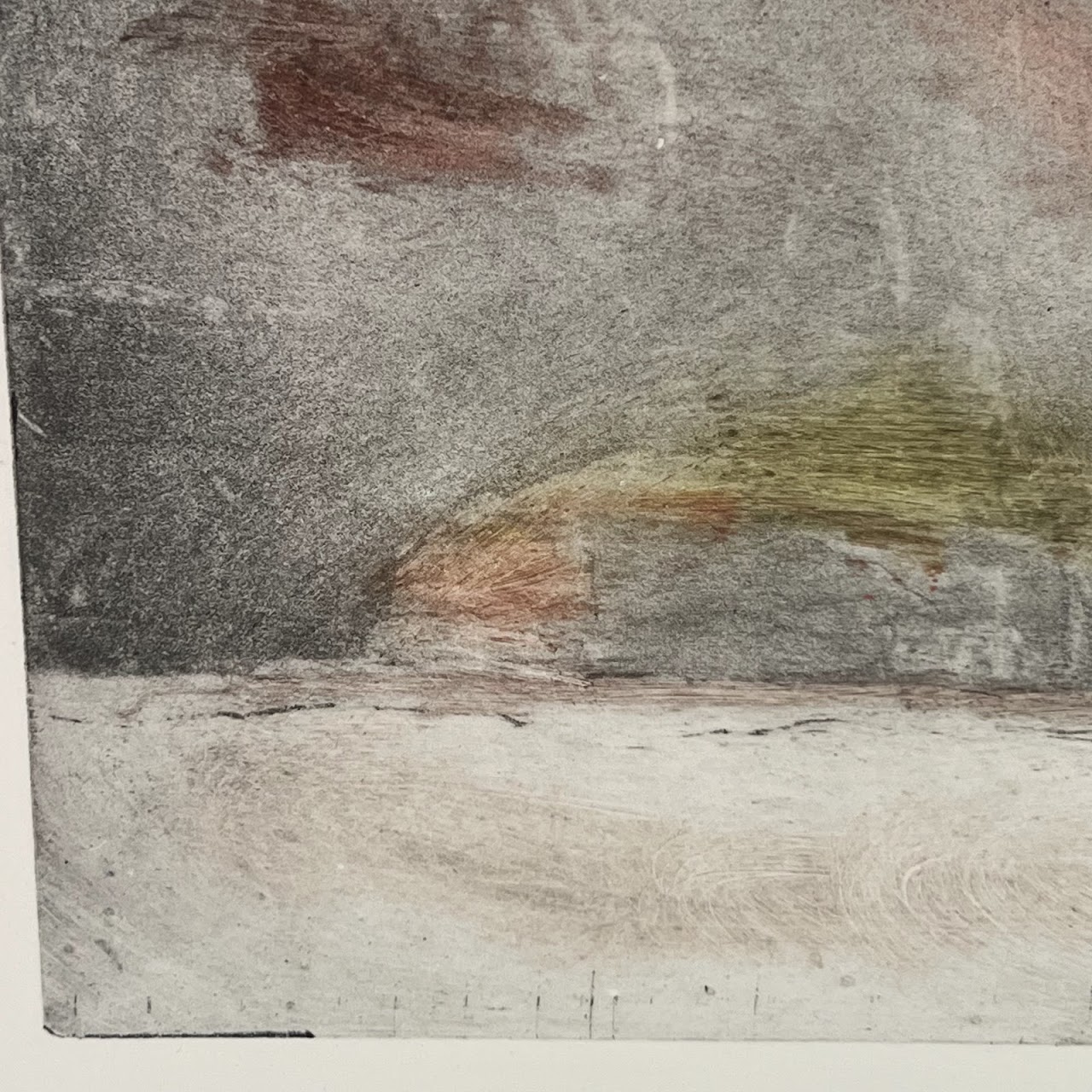 'Silk Road' Signed Contemporary Abstract Etching and Chine Collé