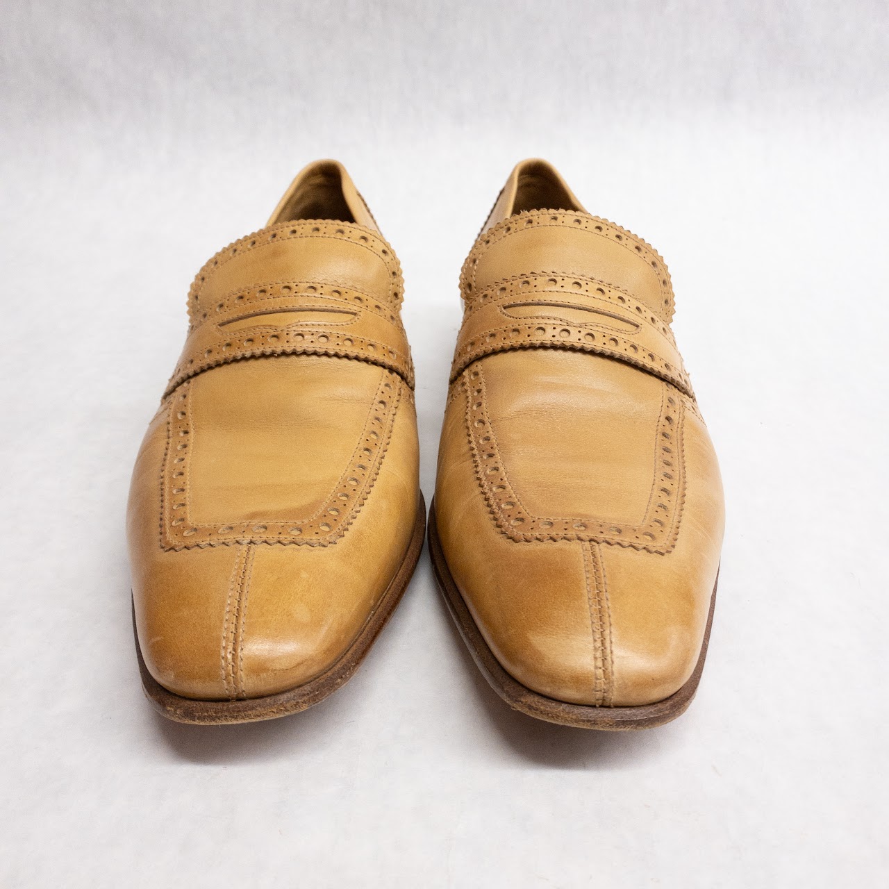 Hermès Leather Spectator Loafers