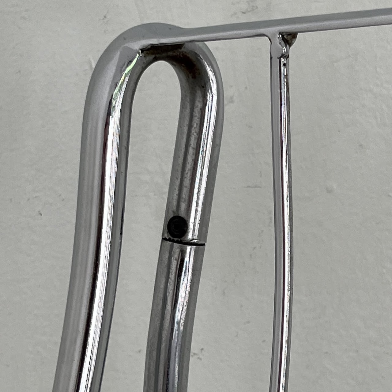 1970s Italian Chromed Steel Cantilever Chair