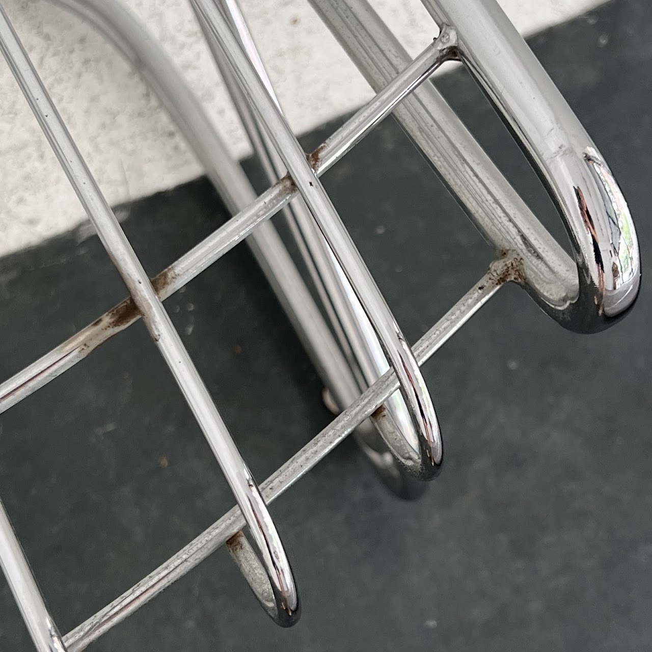 1970s Italian Chromed Steel Cantilever Chair