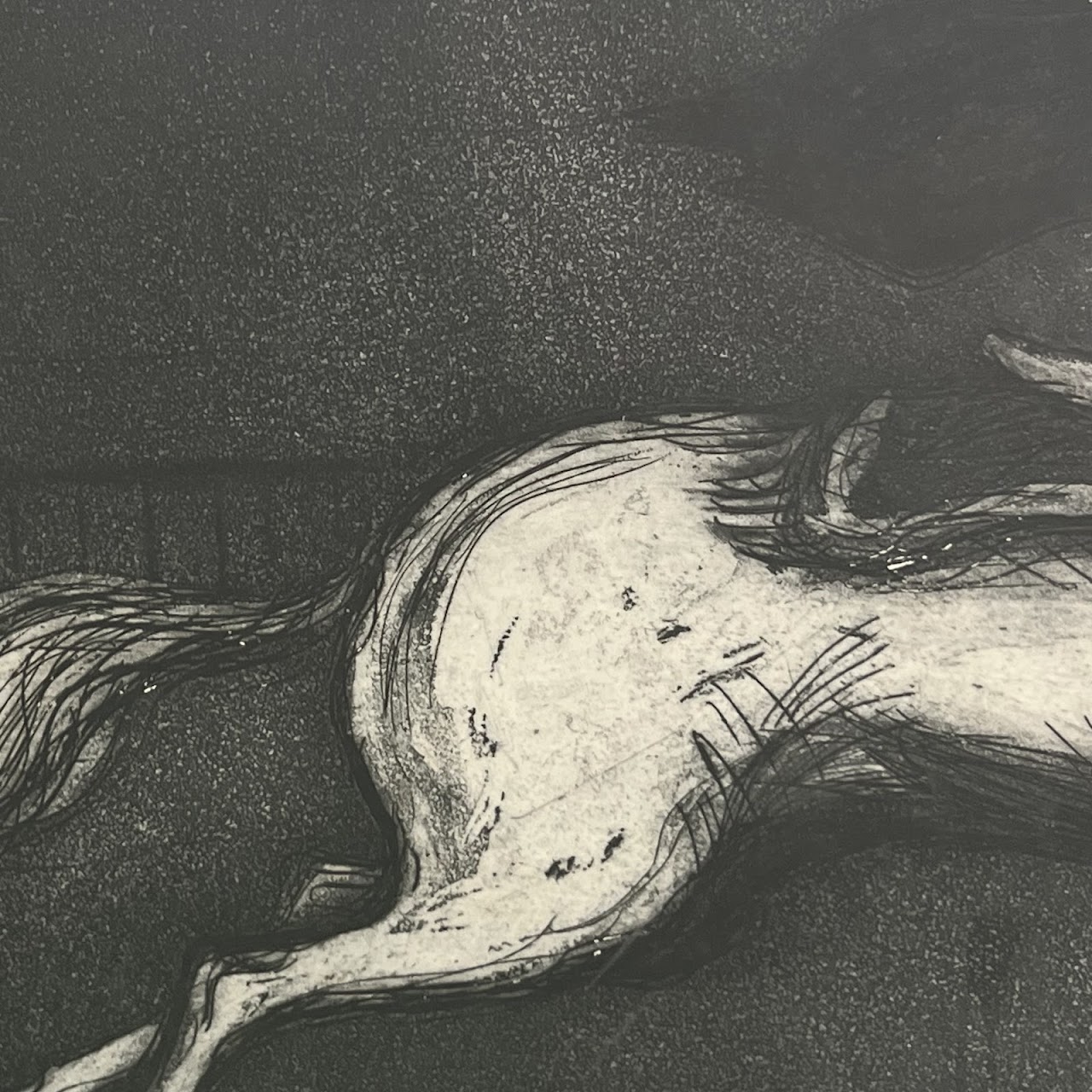 Horse and Rider Etching and Aquatint