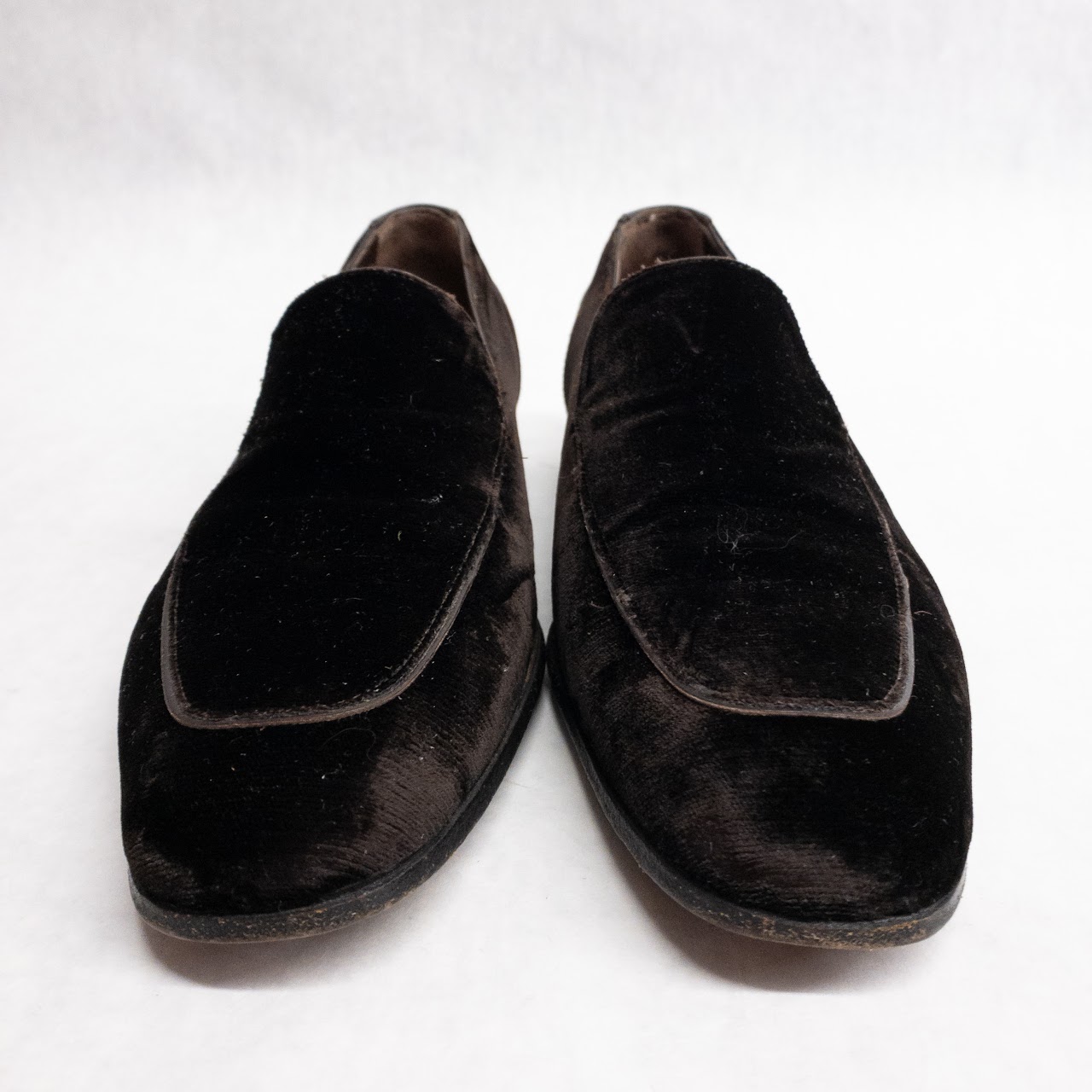 Yves Saint Laurent Rive Gauche Velvet Loafers