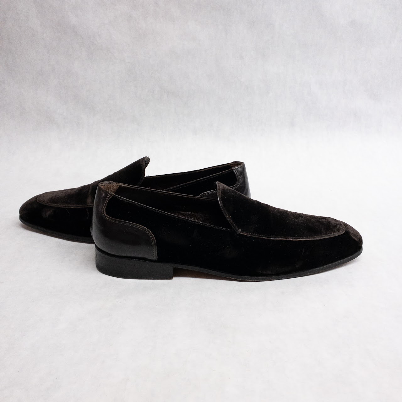 Yves Saint Laurent Rive Gauche Velvet Loafers