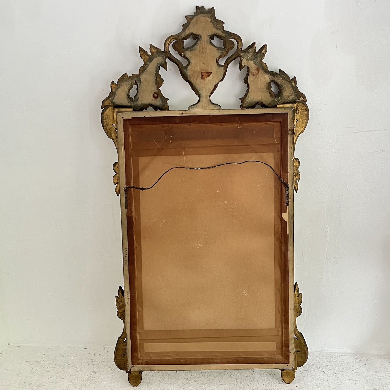 1960s Italian Giltwood Neoclassical Style Mirror