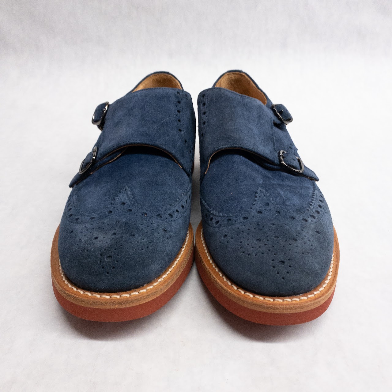 Church's MINT Kelby Suede Monk Strap Shoes