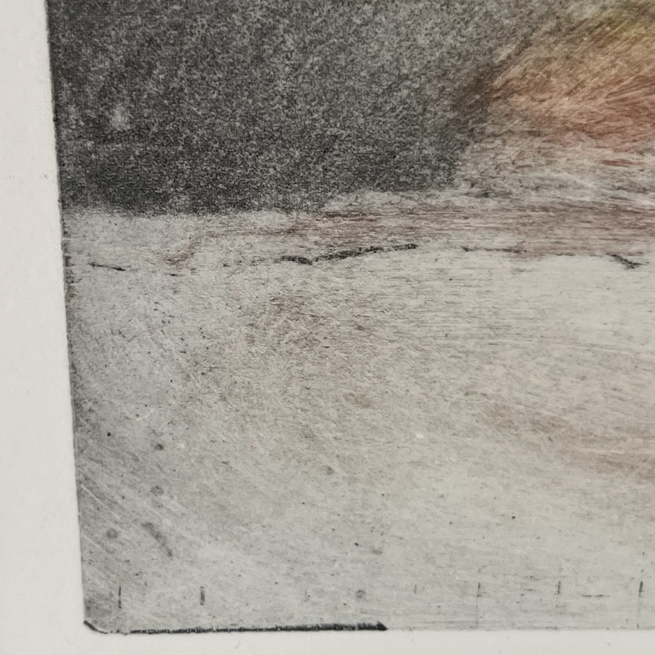 'Silk Road' Signed Contemporary Abstract Etching and Chine Collé