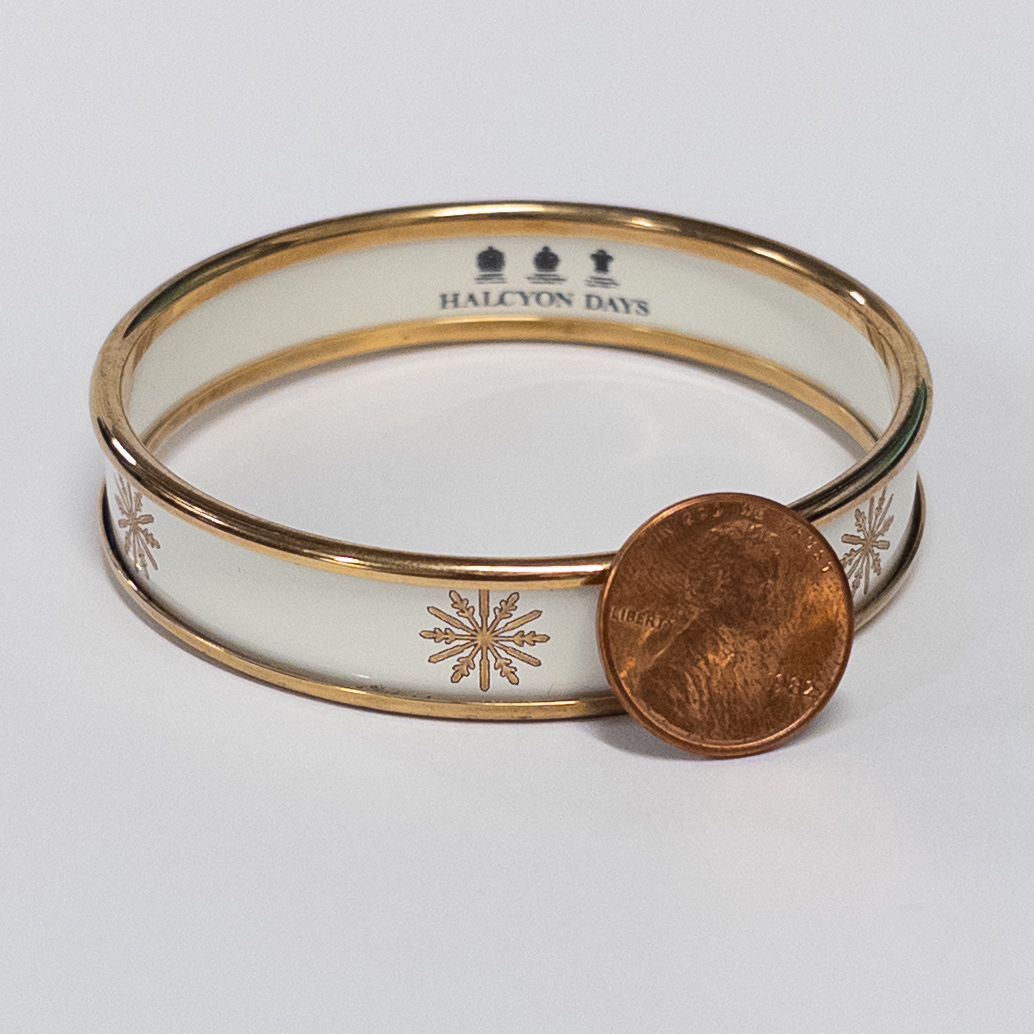 Halcyon Days Snowflake Motif Bangle