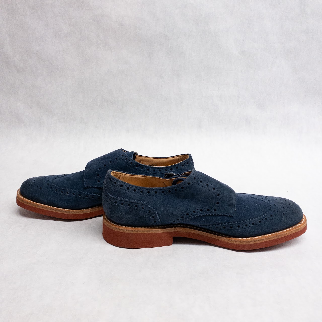 Church's MINT Kelby Suede Monk Strap Shoes