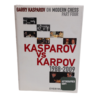 Garry Kasparov SIGNED 'Kasparov vs. Karpov' Book